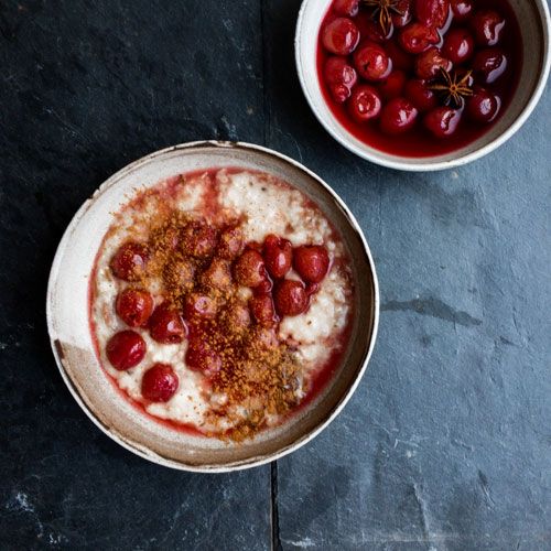 Rezepte von puntarella Winterliches Porridge mit Kirschkompott